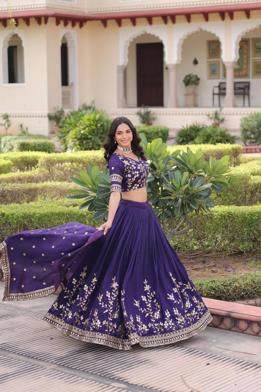 LW 7156 Vichitra Blue Lehenga choli wholesale price in Pune